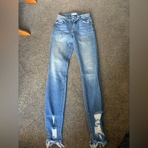 KanCan Light Blue Distressed Skinny Jeans